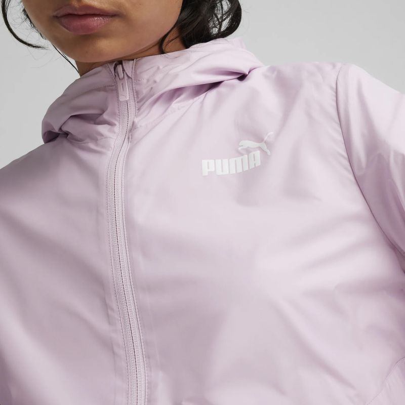 Dámská větrovka PUMA ESS Solid Windbreaker Hoodie grape mist 6