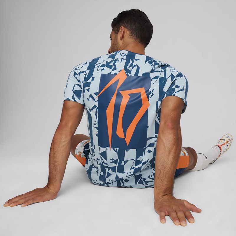 Pánský fotbalový dres PUMA Neymar Jr Creativity Logo ocean tropic/turquoise surf 6