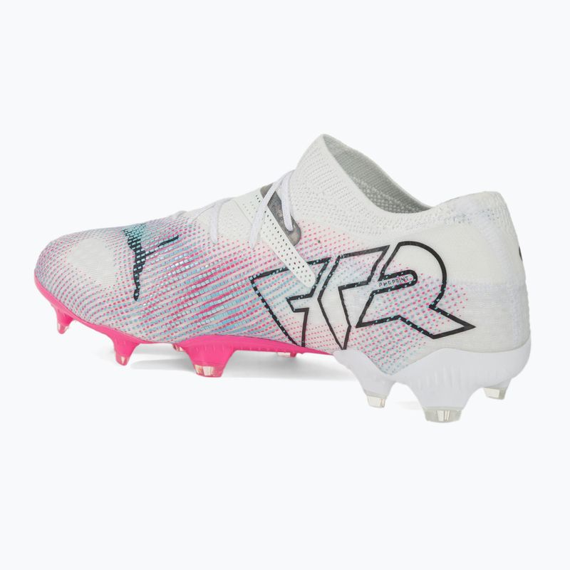 Kopačky PUMA Future 7 Ultimate Low FG/AG white/black/poison pink/bright aqua/silver mist 3