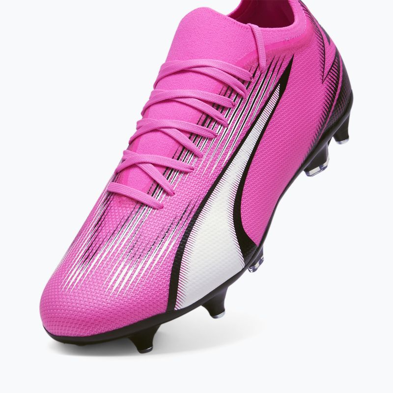 Kopačky PUMA Ultra Match MxSG jedovatě růžová/puma bílá/puma černá 12
