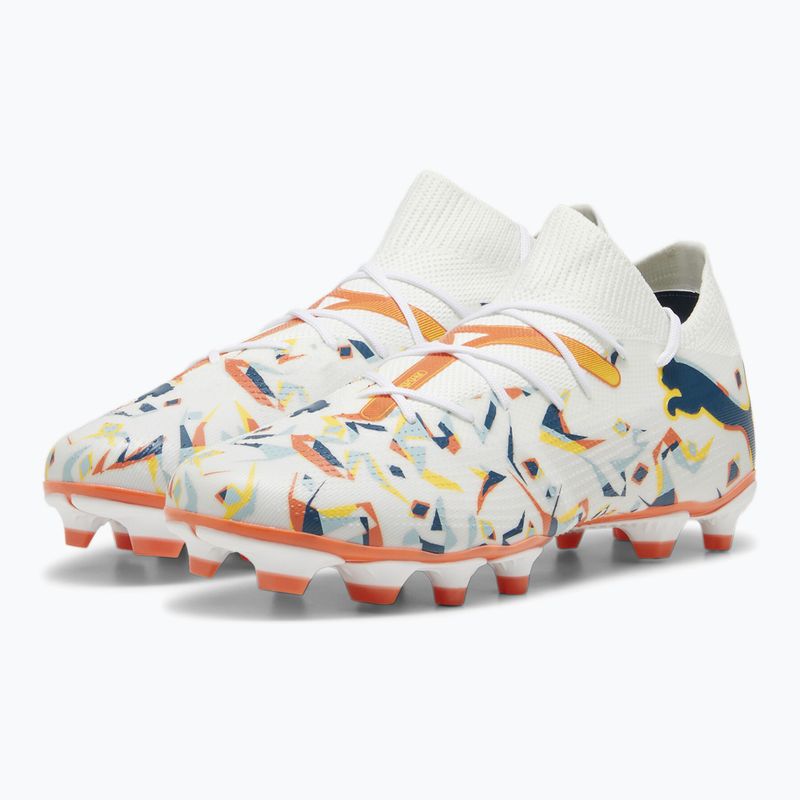Kopačky PUMA Future 7 Match Creativity FG/AG white/oceantropic/turquoisesurf/hotheat/sunstream 10