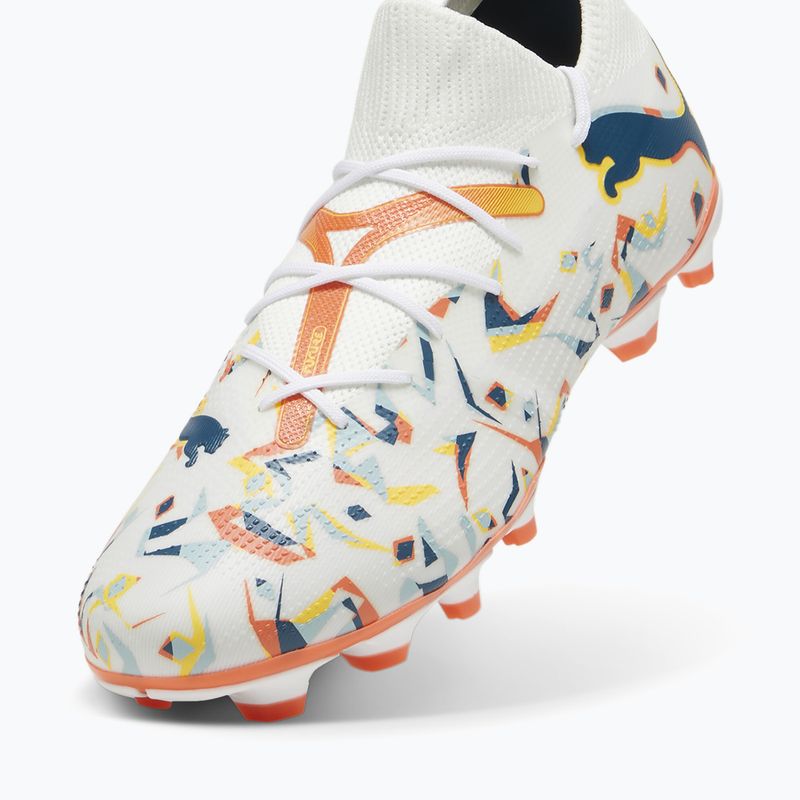 Kopačky PUMA Future 7 Match Creativity FG/AG white/oceantropic/turquoisesurf/hotheat/sunstream 12