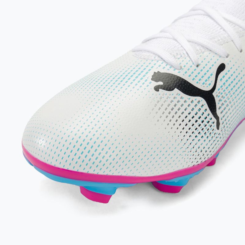 Kopačky PUMA Future 7 Play FG/AG puma white/puma black/poison pink 7