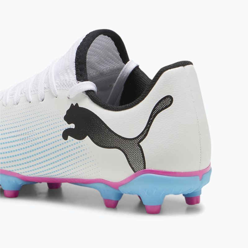 Dětské kopačky  PUMA Future 7 Play FG/AG puma white/puma black/poison pink 8