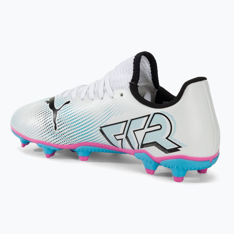 Dětské kopačky  PUMA Future 7 Play FG/AG puma white/puma black/poison pink 3