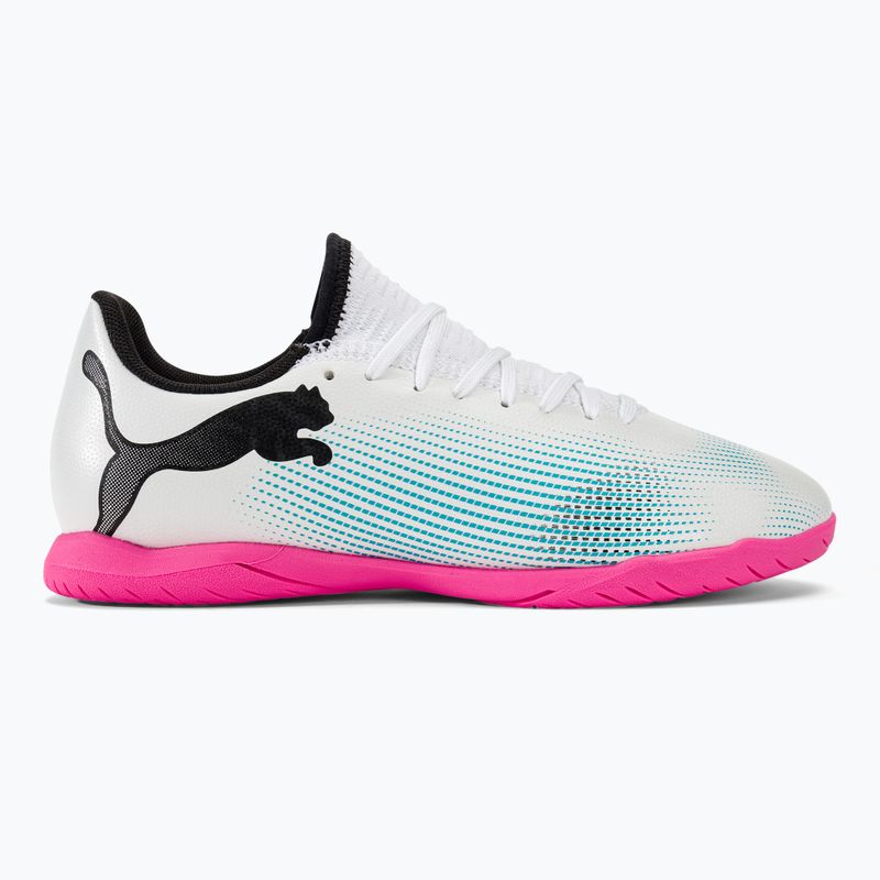 Dětské kopačky  PUMA Future 7 Play IT puma white/puma black/poison pink 2