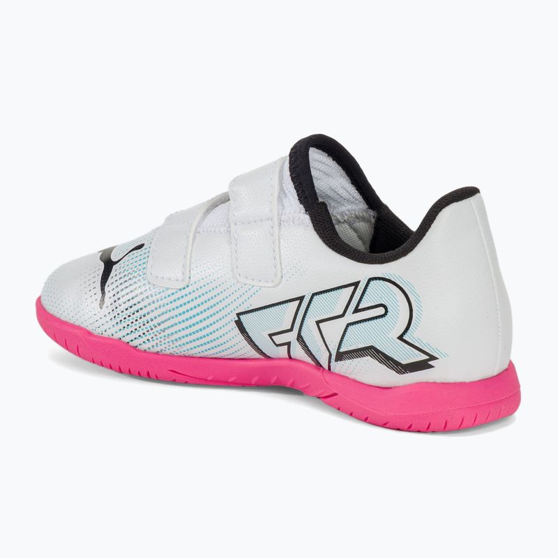 Dětské kopačky  PUMA Future 7 Play IT V puma white/puma black/poison pink 3