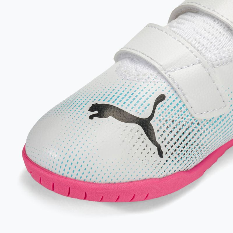 Dětské kopačky  PUMA Future 7 Play IT V puma white/puma black/poison pink 7