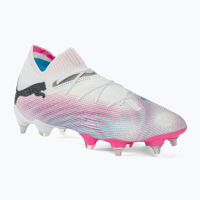 Kopačky PUMA Future 7 Ultimate MxSG puma white/puma black/poison pink