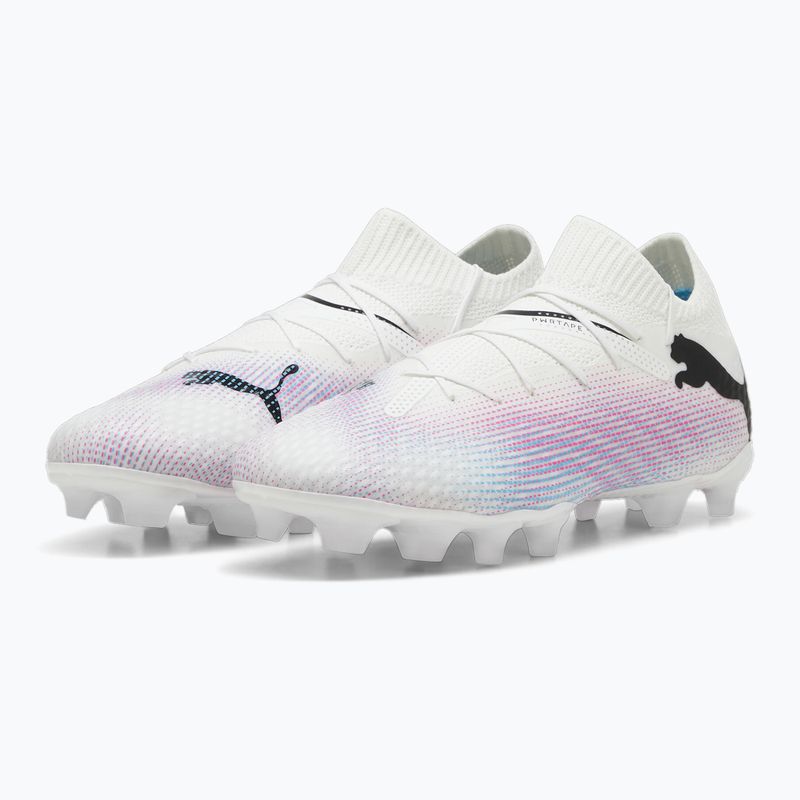 Dětské kopačky  PUMA Future 7 Pro FG/AG Jr puma white/puma black/poison pink 10