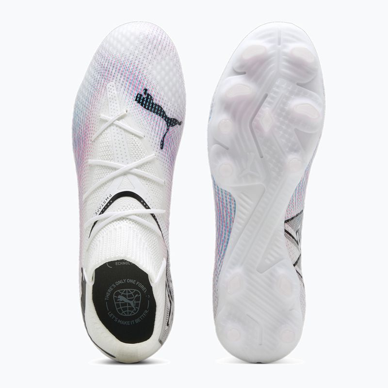 Dětské kopačky  PUMA Future 7 Pro FG/AG Jr puma white/puma black/poison pink 11