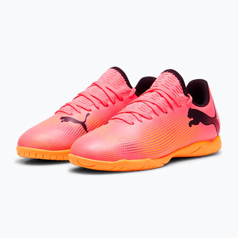 Dětské kopačky PUMA Future 7 Play IT sunset glow/puma black/sun stream 10