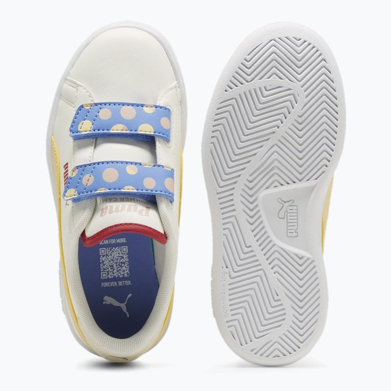 Dětské boty PUMA Smash 3.0 Summer Camp V PS warm white/chamomile/puma white 11