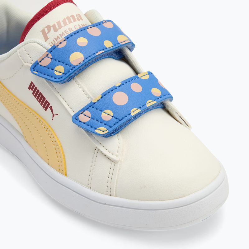 Dětské boty PUMA Smash 3.0 Summer Camp V PS warm white/chamomile/puma white 7