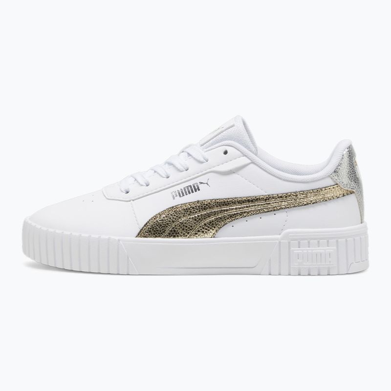 Dámské boty PUMA Carina 2.0 Metallic Shine puma white/puma gold/puma silver 9