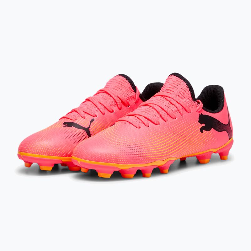 Dětské kopačky PUMA Future 7 Play FG/AG Jr sunset glow/puma black/sun stream 10