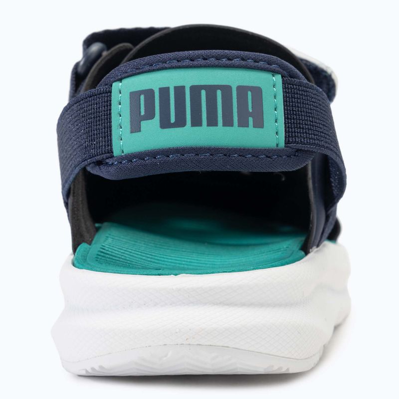 Dětské sandály PUMA Evolve AC PS puma navy/sparkling green/puma white 6