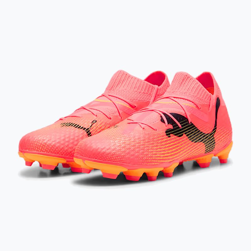 Dětské kopačky PUMA Future 7 Pro FG/AG Jr sunset glow/puma black/sun stream 10