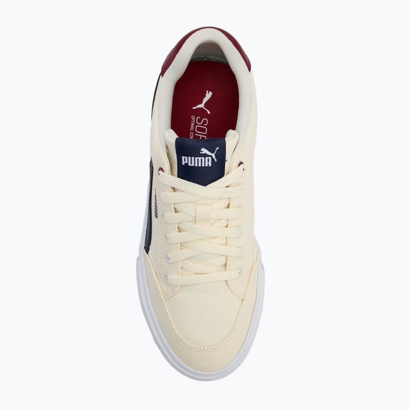 Dětské boty PUMA Court Classic Vulc FS warm white/puma navy/sugared almond 5