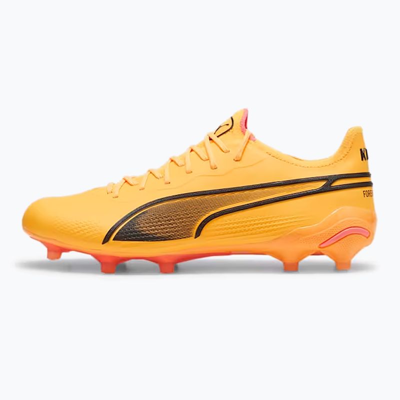 Fotbalové boty PUMA King Ultimate Fg/Ag sun stream/puma black/sunset glow 8