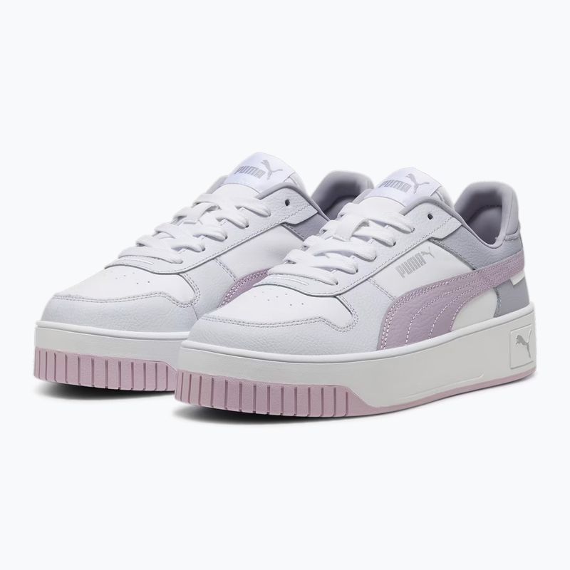 PUMA Carina Street dámské boty puma white/grape mist/puma silver 3