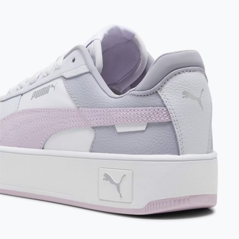 PUMA Carina Street dámské boty puma white/grape mist/puma silver 6