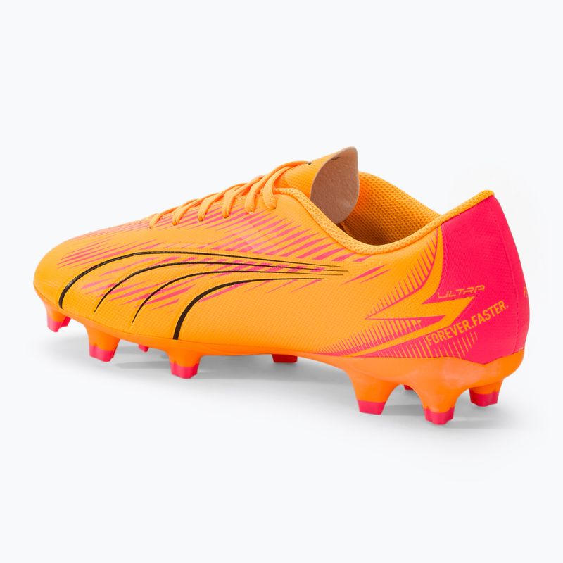 Fotbalové boty PUMA Ultra Play FG/AG sunset glow/puma black/sun stream 3