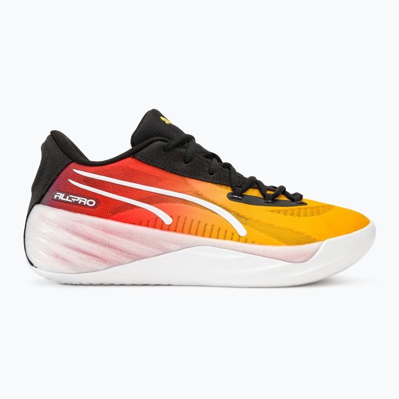 Pánské basketbalové boty PUMA All-Pro Nitro Showtime yellow sizzle/purple glimmer 2