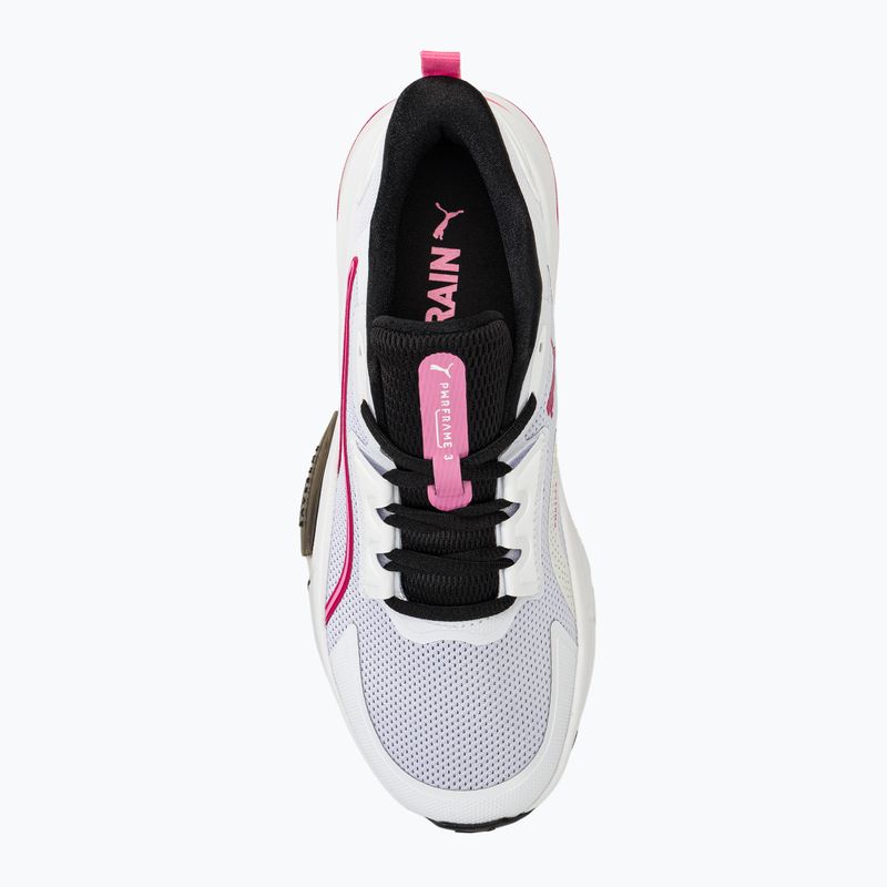 Dámské tréninkové boty PUMA PWRFrame TR 3 puma white/garnet rose/fast pink 5