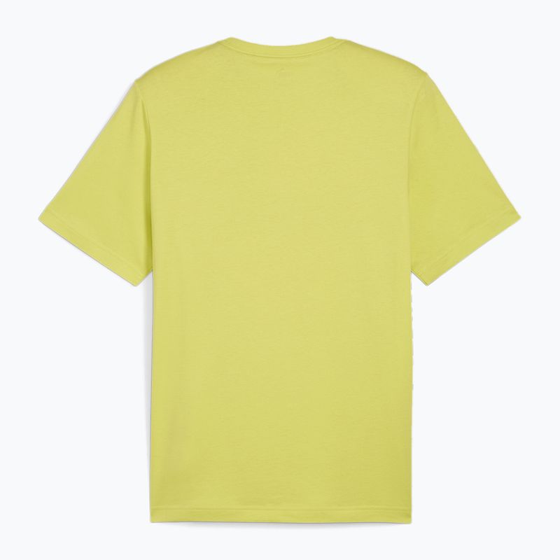 Pánské tričko  PUMA Es Logo Tee (S) lime sheen 2