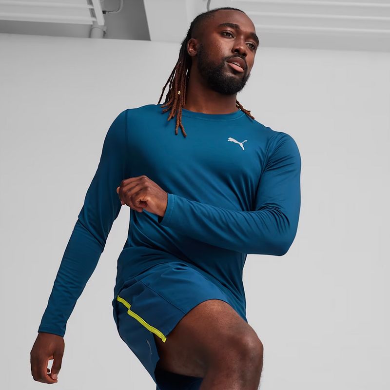 Pánské běžecké tričko longsleeve PUMA Run Cloudspun blue 3