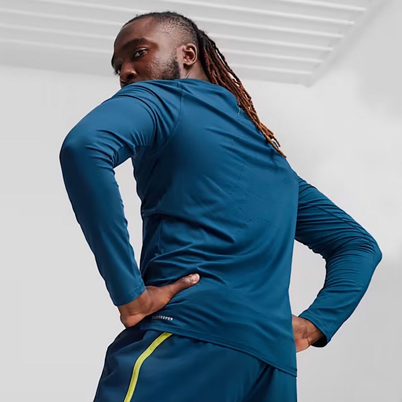 Pánské běžecké tričko longsleeve PUMA Run Cloudspun blue 5