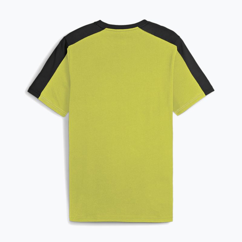 Pánské tričko PUMA ESS+ Block Tee puma black/lime sheen 2