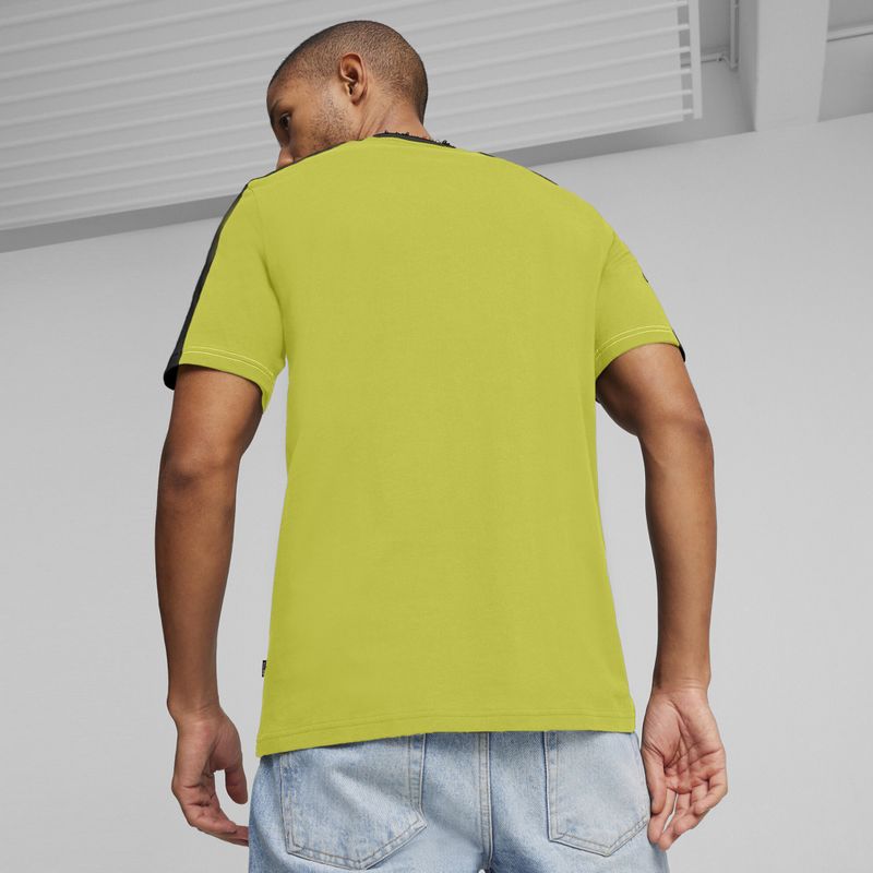Pánské tričko PUMA ESS+ Block Tee puma black/lime sheen 7