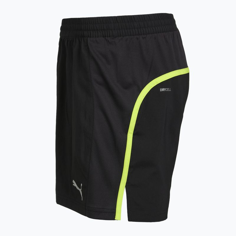 Pánské běžecké šortky Puma Run Favorite Velocity 5" Shorts black/lime 3
