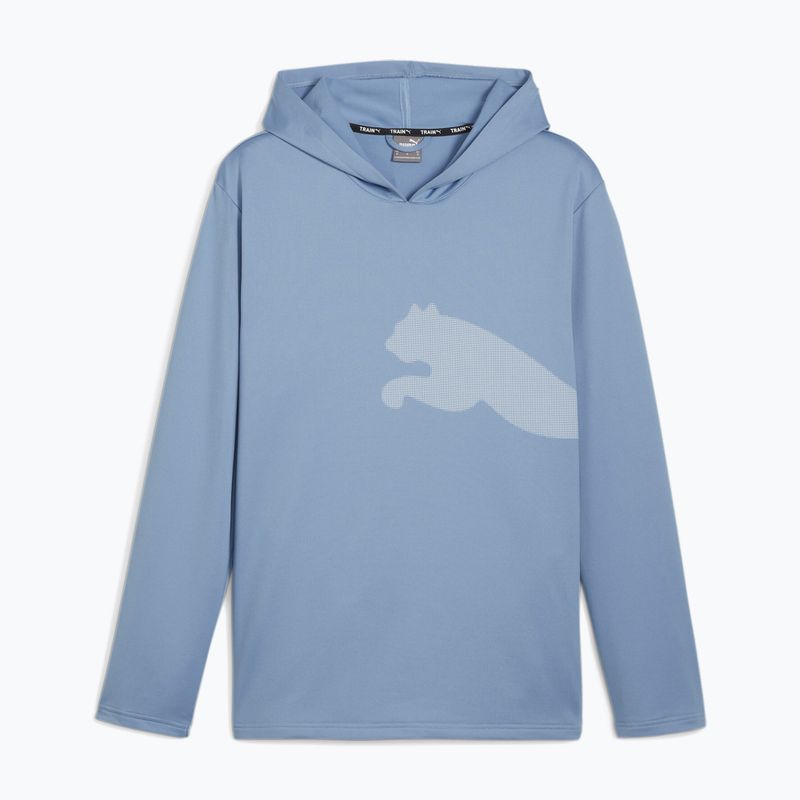 Pánská  mikina PUMA Train All Day Big Cat Hoodie zen blue