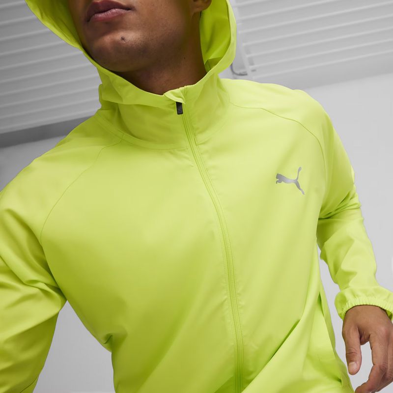 Pánská běžecká bunda PUMA Run Favoriteoven Hooded green 8