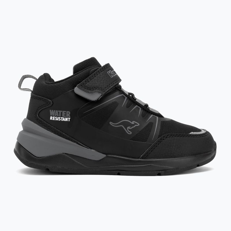 Dětské boty KangaROOS KD-Turn Mid EV jet black/steel grey 2
