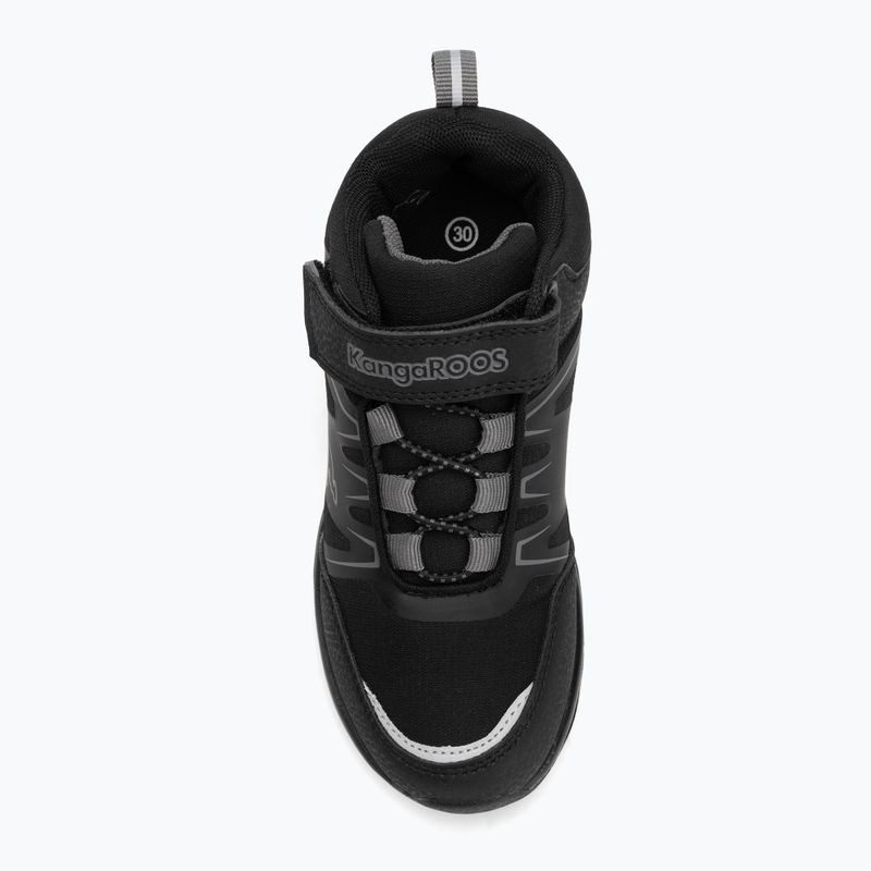 Dětské boty KangaROOS KD-Turn Mid EV jet black/steel grey 5