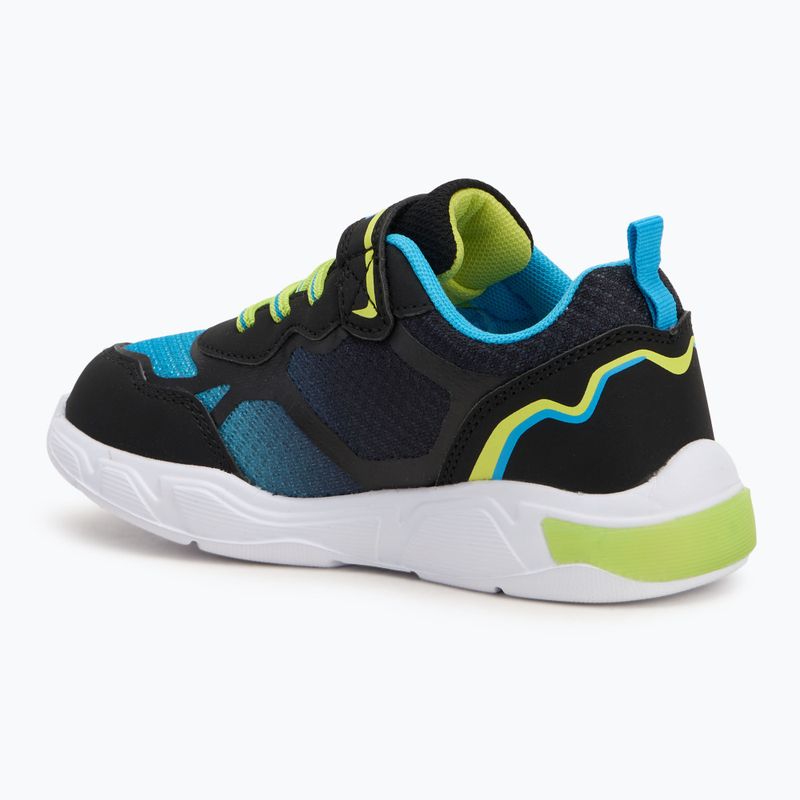 Dětské boty KangaROOS K-SLB Lighto EV jet black/limetta 3