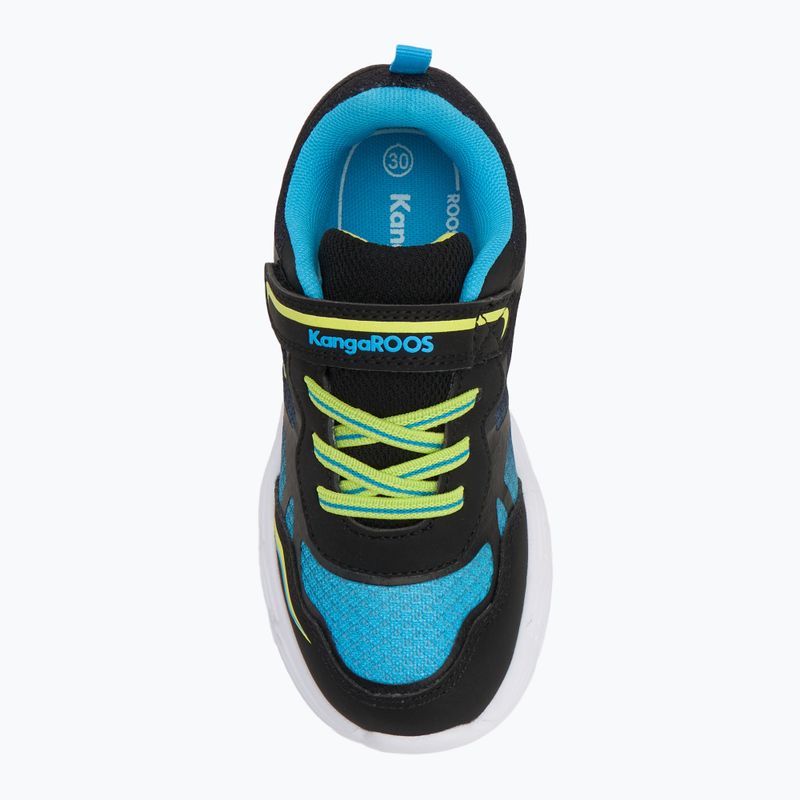Dětské boty KangaROOS K-SLB Lighto EV jet black/limetta 5