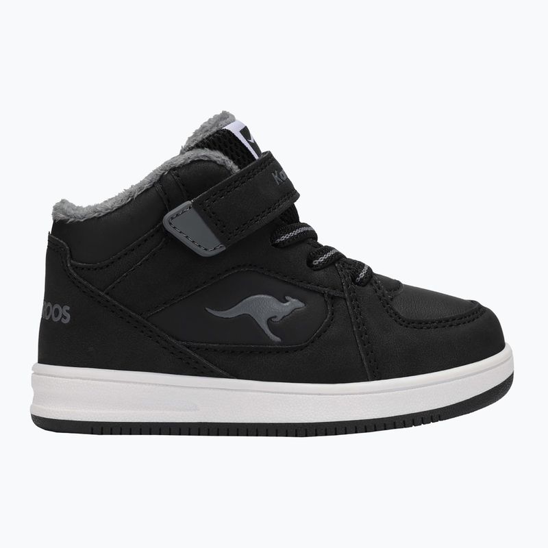 Dětské boty KangaROOS K-CPI Kalino Mid EV jet black / steel grey