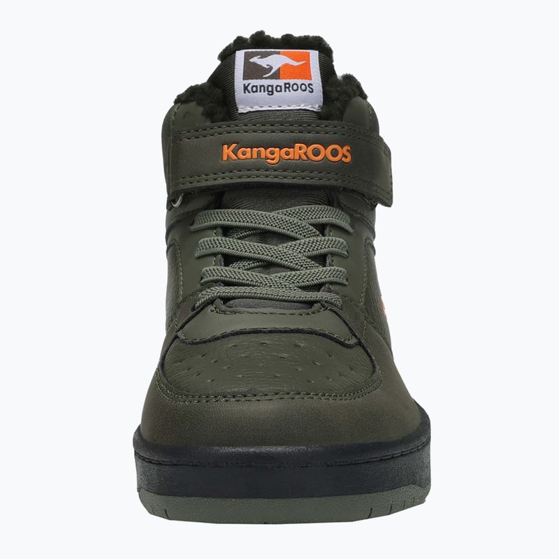 Dětské boty KangaROOS K-CP Bound Mid EV military green / flame 10