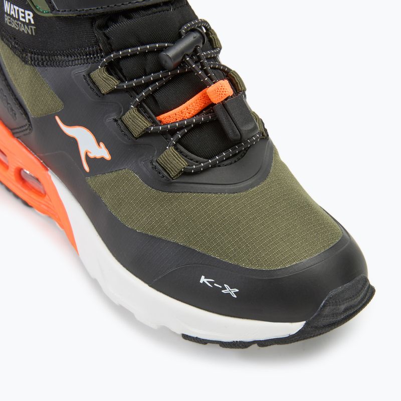 Dětské boty KangaROOS KX-Toke Mid EV military green / neon orange 7