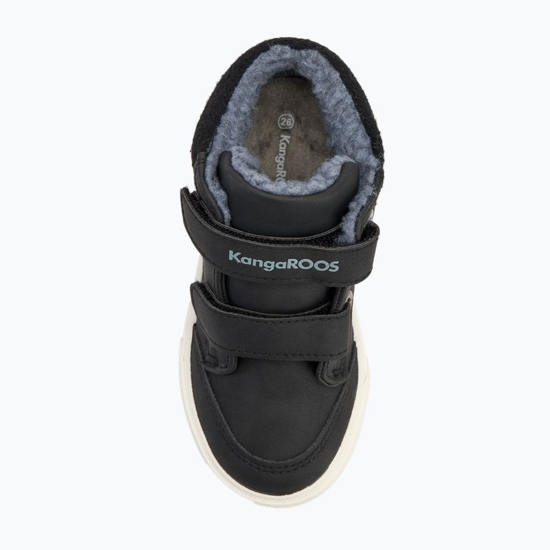Dětské boty KangaROOS KaVu Primo V jet black / steel grey 5