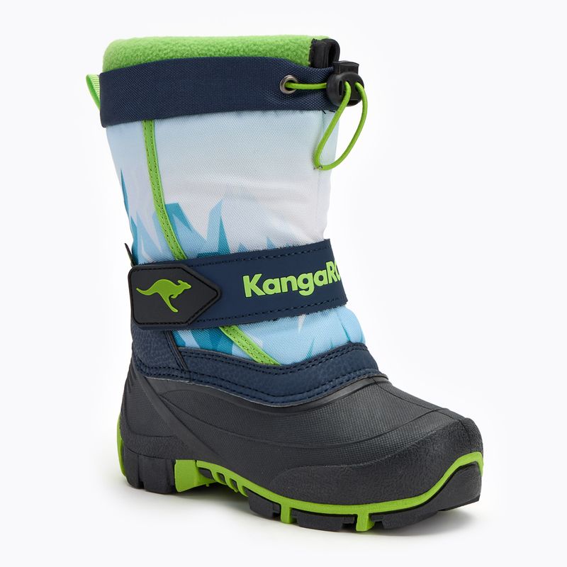 Dětské sněhule KangaROOS Kanga-Bean IV dk navy/ lime