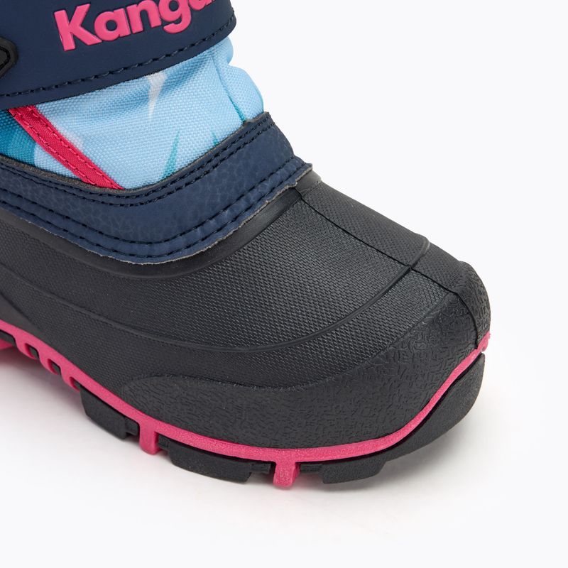 Dětské sněhule KangaROOS Kanga-Bean IV dk navy/ daisy pink 7