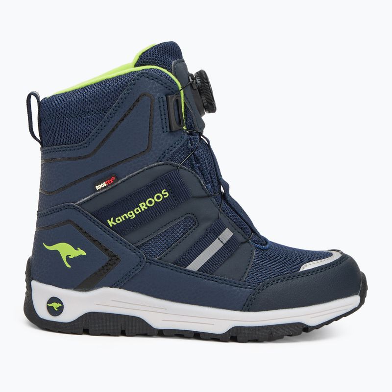 Dětské sněhule KangaROOS K-MJ Hunter RTX FX dark navy / lime 2