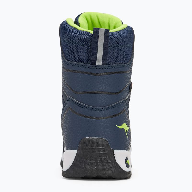 Dětské sněhule KangaROOS K-MJ Hunter RTX FX dark navy / lime 6