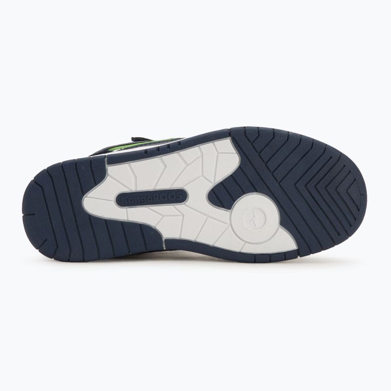 Dětské boty KangaROOS K-CP Dunkin Mid EV dark navy/lime 4